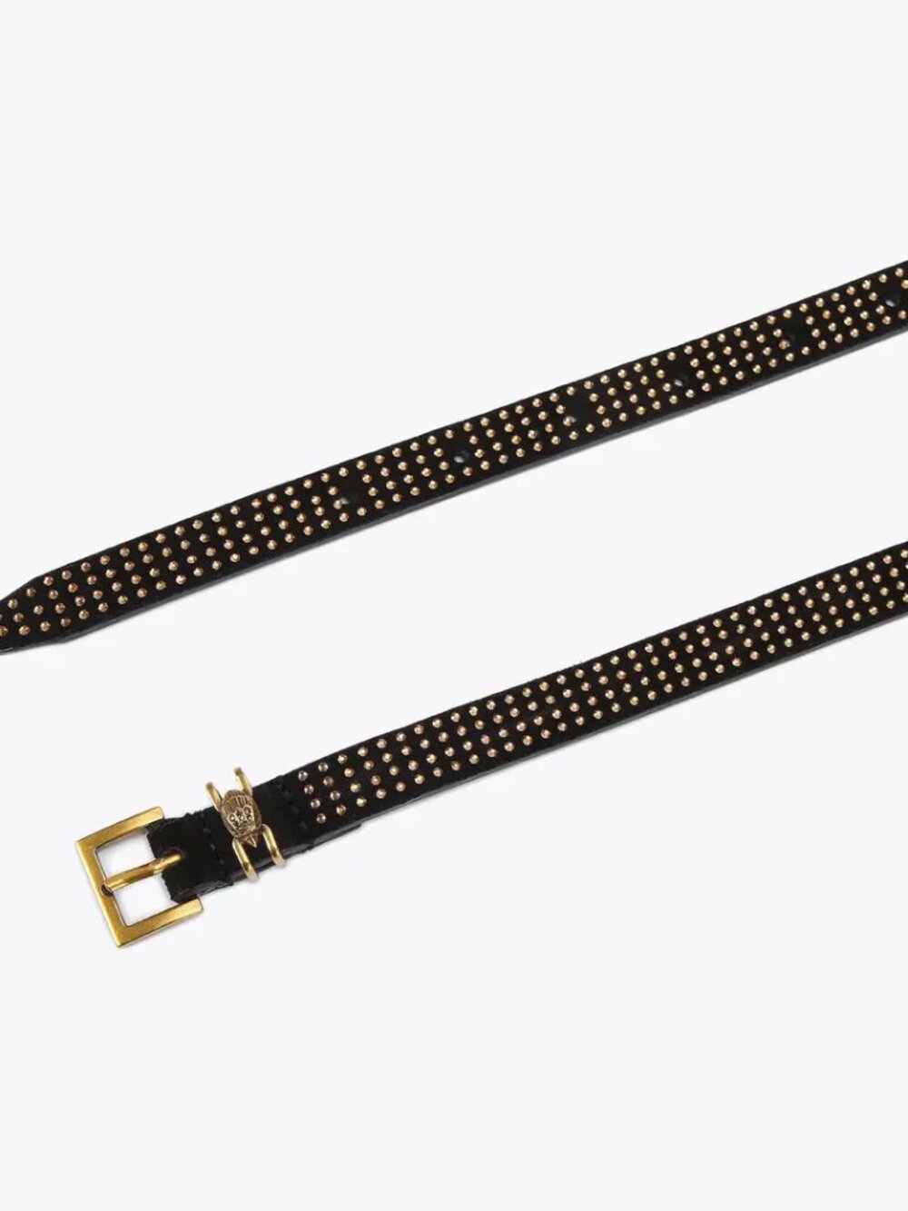 NWT Kurt Geiger Black and Goldtone Shoreditch Belt M/L - Picture 2 of 2